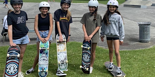 Girls Skate NZ Skateboarding Clinic - Panmure Basin Skatepark January 2024 primary image