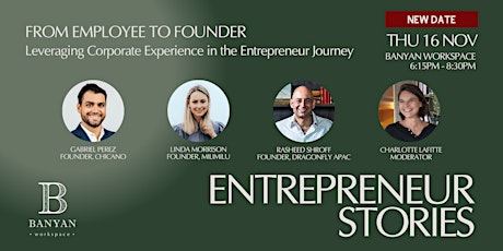 ENTREPRENEUR STORIES E01 - The Journey from Employee to Founder primary image