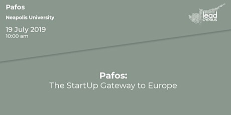 Paphos: The StartUp Gateway to  Europe