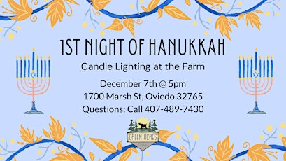 Imagen principal de 1st Night of Hanukkah (Candle Lighting)