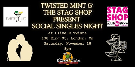 Twisted Mint's Social Singles Night with the Stag Shop primary image