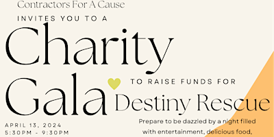 Imagem principal do evento Charity Gala for Destiny Rescue