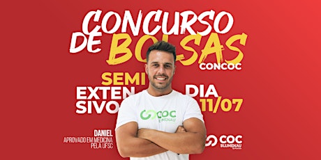 Immagine principale di CONCURSO DE BOLSA DE ESTUDOS | CONCOC do Curso SEMIEXTENSIVO - Pré-Vestibular 