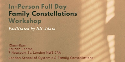 Imagem principal do evento IN-PERSON Full Day Workshop: Systemic & Family Constellations