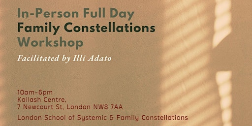 Primaire afbeelding van IN-PERSON Full Day Workshop: Systemic & Family Constellations