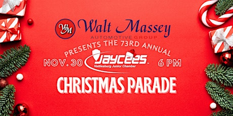 Imagen principal de 73rd Annual Hattiesburg Jaycees Christmas Parade Entry/Registration