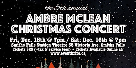 Hauptbild für The 5th Annual Ambre McLean Christmas Concert [Night 1]