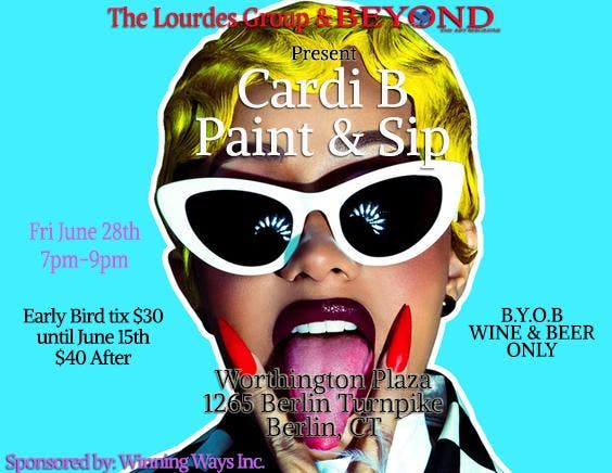 Cardi B Paint Sip 28 Jun 2019
