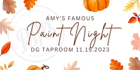 Amy's Famous Thanksgiving Paint Night primary image