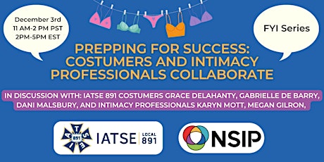 FYI SERIES :Costumers and Intimacy Professionals Collaboration primary image