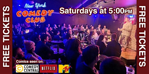 Imagem principal do evento Free  Comedy Show Tickets!  Standup Comedy at New York Comedy Club