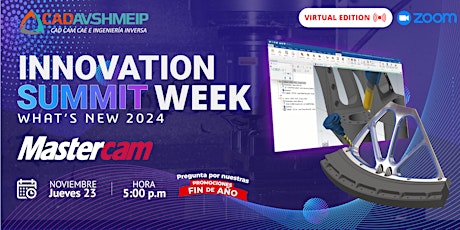 Imagen principal de Innovation Summit Week Virtual Edition: Mastercam Tarde