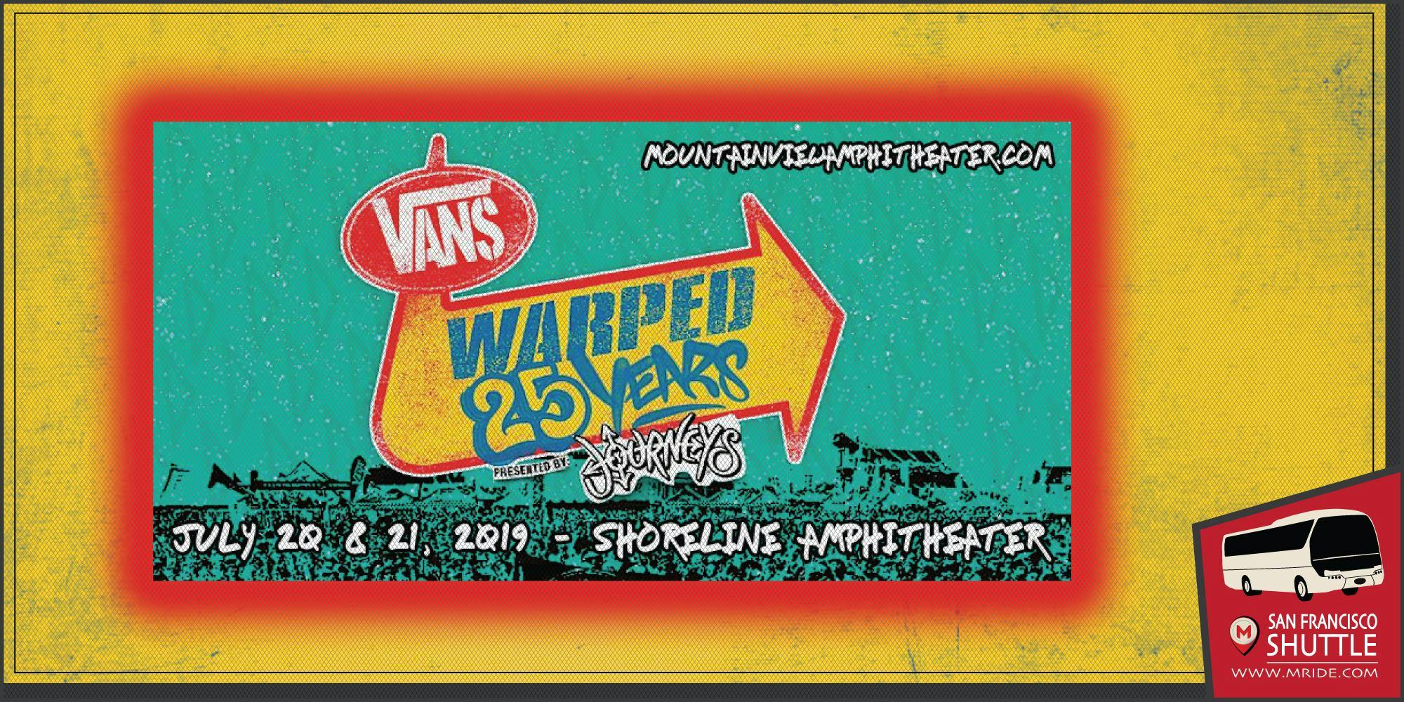 Shoreline Amphitheater Shuttle - Vans Warped Tour (Saturday)