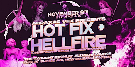 Imagen principal de Abraxas VEX presents- HOTFIX X HELLFIRE