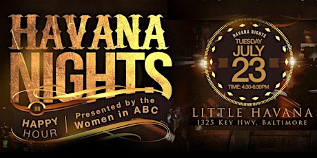 SOLD OUT - Havana Nights Happy Hour primary image