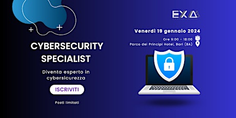 Immagine principale di Corso Cybersecurity Specialist 