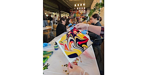 Hauptbild für Mother's Day Sip & Paint Pour Art @ Long Live Roxbury