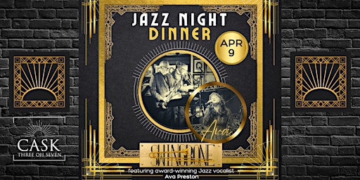 Immagine principale di Jazz Night Dinner with Swingbone & Ava Preston 