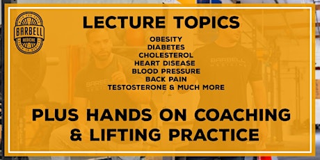 Barbell Medicine Seminar-San Antonio, TX, April 6-7, 2024