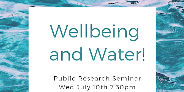Water and Wellbeing!