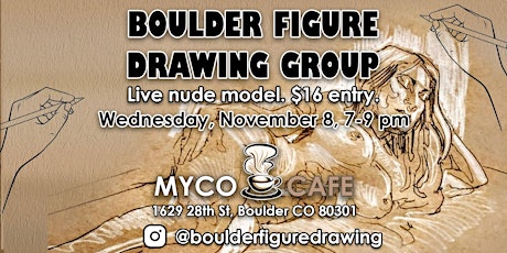Live Nude Figure Drawing Session at Myco Cafe 11/8 primary image