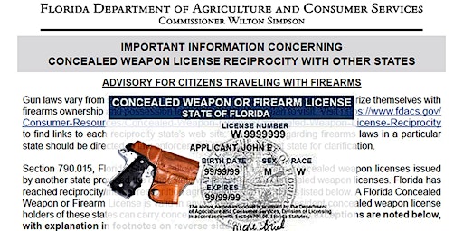 Florida Concealed Carry License & Gun Safety Class primary image