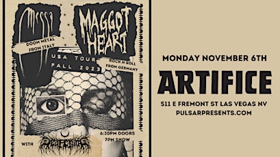 MESSA (Italy) + MAGGOT HEART (Germany) - DEAFENING (21+) primary image