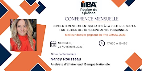 Imagem principal do evento Meilleur Dossier gagnant Prix GRAAL 2023_Consentements clients