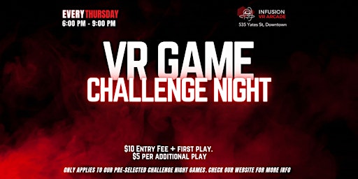 Primaire afbeelding van Thursday Night VR Game Challenge