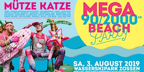 Hauptbild für Mega 90/2000er Beachparty w. Mütze Katze DJ-Team