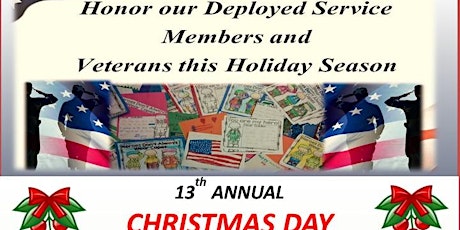 Imagen principal de 13th Annual Christmas Day  Care Packing for our Deployed