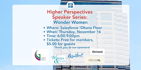 Primaire afbeelding van YPCI Higher Perspectives: Wonder Women Talk