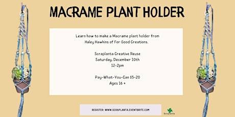 Macrame Plant Holder Class primary image
