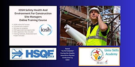 IOSH Safety, Health and Environment for Construction Site Managers