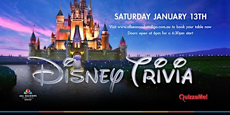 Imagem principal do evento Disney Trivia