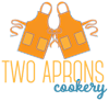 Two Aprons Cookery - Katie Walter's Logo