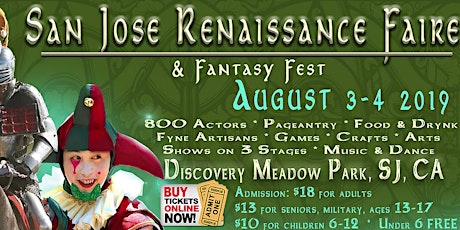 San Jose Renaissance Faire & Fantasy Fest (9th Annual) primary image