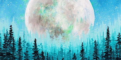 Moon Over the Pines - Paint and Sip by Classpop!™  primärbild