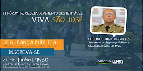 Imagem principal do evento 2º Fórum de Desenvolvimento Sustentável Viva São José