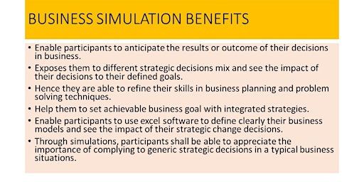 Imagem principal do evento Business modeling and simulation