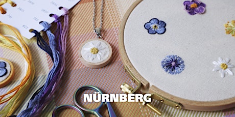 Embroider Tiny Flowers & Turn One into a Pendant in Nürnberg