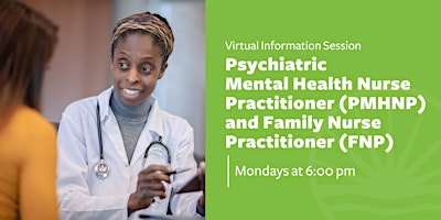 Virtual Info Sessions: PMHNP and FNP primary image