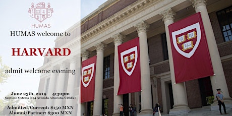 Image principale de Welcome to Harvard! - Admit Welcome Evening @ Mexico City