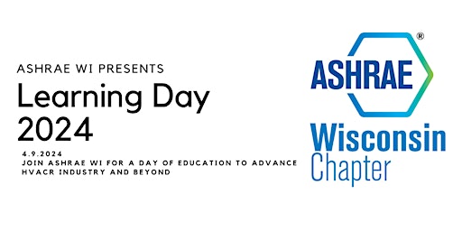 ATTEND ASHRAE WI Learning Day 2024 at Diercks Hall primary image