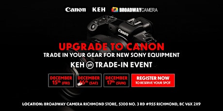 Upgrade to Canon: KEH Trade-In Event primary image