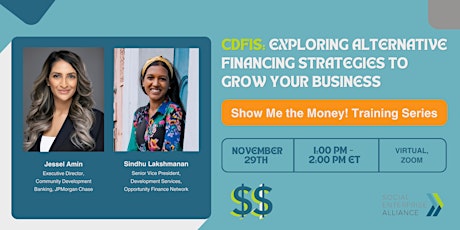 Imagem principal do evento CDFIs: Exploring Alternative Financing Strategies To Grow Your Business