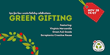 Imagen principal de Green Gifting: Tips for Low Waste Holiday Celebrations