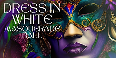 Caritas Smile Dress in White Masquerade Ball primary image