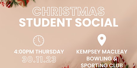 Christmas Student Social primary image