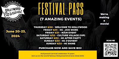 Hauptbild für Hollywood Carnival 2024 (Festival Pass)